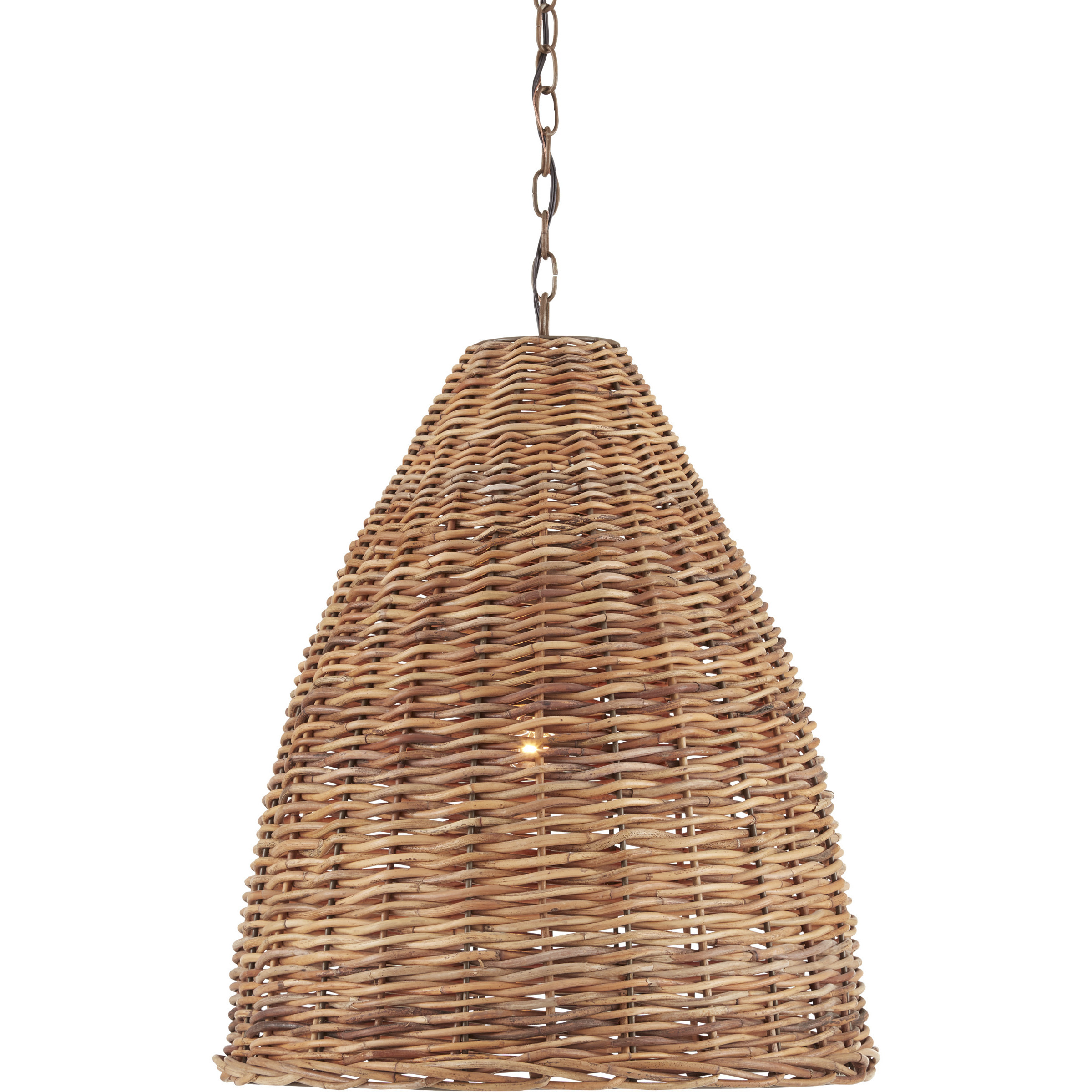 Basket 1 Light 21 inch Washed Driftwood Pendant Ceiling Light